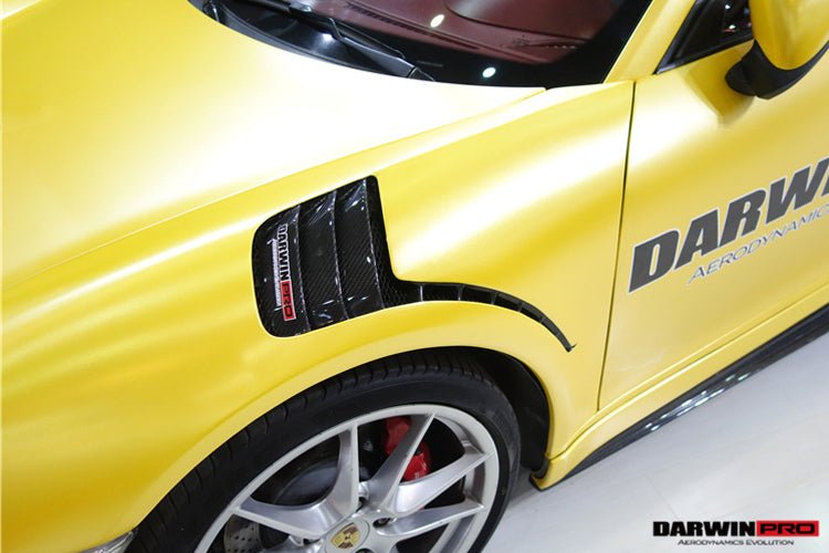 2012-2015 Porsche 911 991.1 2C | 4C GT3 Convert GT3RS Style Partial Carbon Fiber Fender (Fits Carrera, Targa S, 4, 4S) - DarwinPRO Aerodynamics