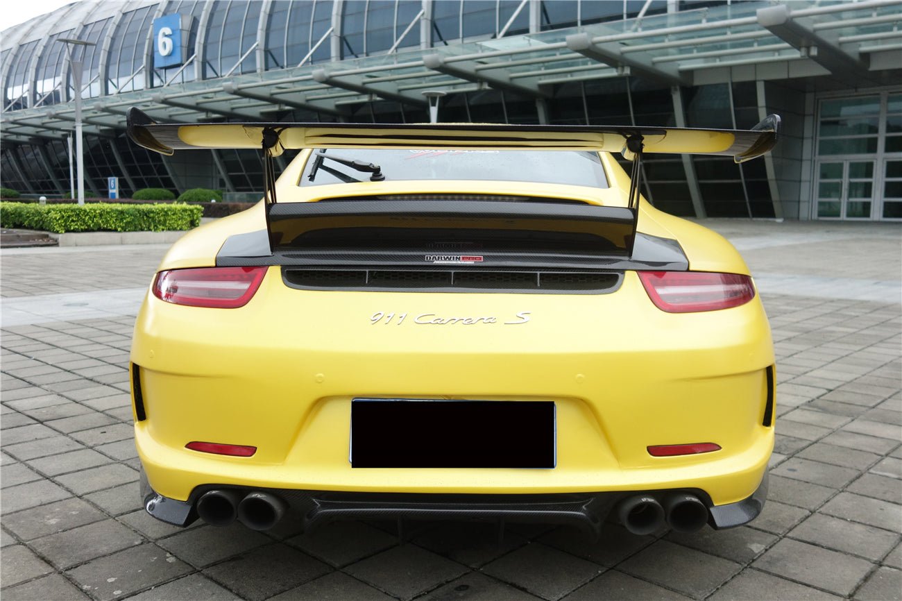 Porsche 911 991.1 Carrera S 2C GT3V Style Rear Bumper With Diffuser Quad Exhaust 2012-2015