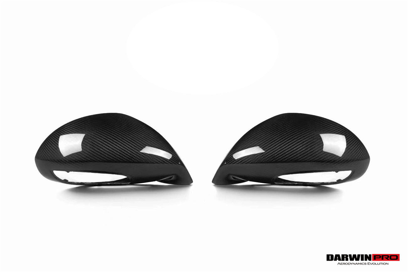 Porsche 911 991 981 OEM Sport Style Dry Carbon Fiber Mirror Housing Replacements 2012-2019