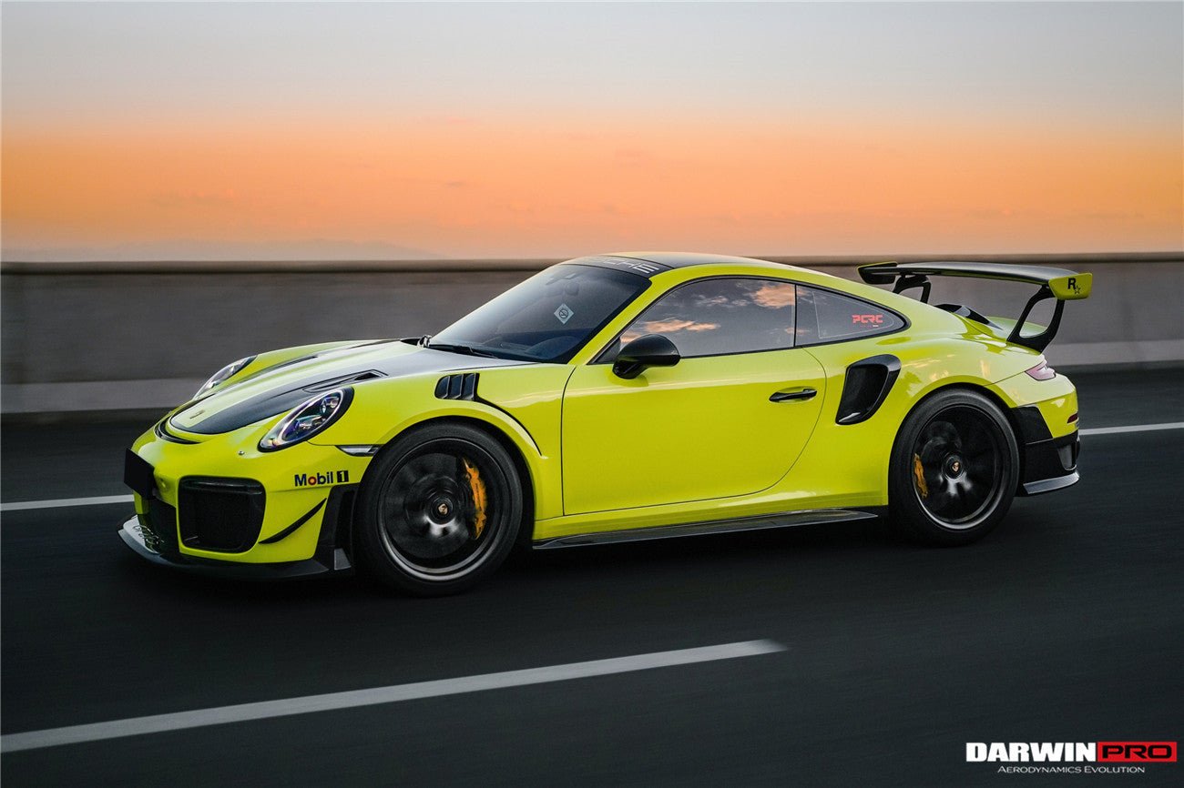 2013-2019 Porsche 911 991 Turbo S GT2RS Style Partial Carbon Fiber Front Bumper and Fender - DarwinPRO Aerodynamics