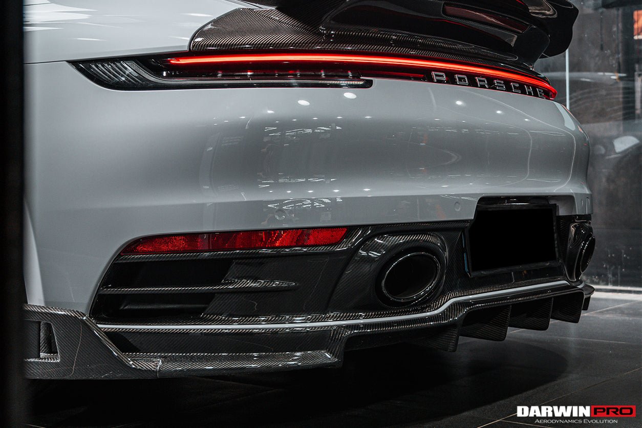 DarwinPRO 2019-2023 Porsche 911 992 Carrera S & 4 & 4S & Targa & Cabriolet BKSS Style Rear Lip - DarwinPRO Aerodynamics