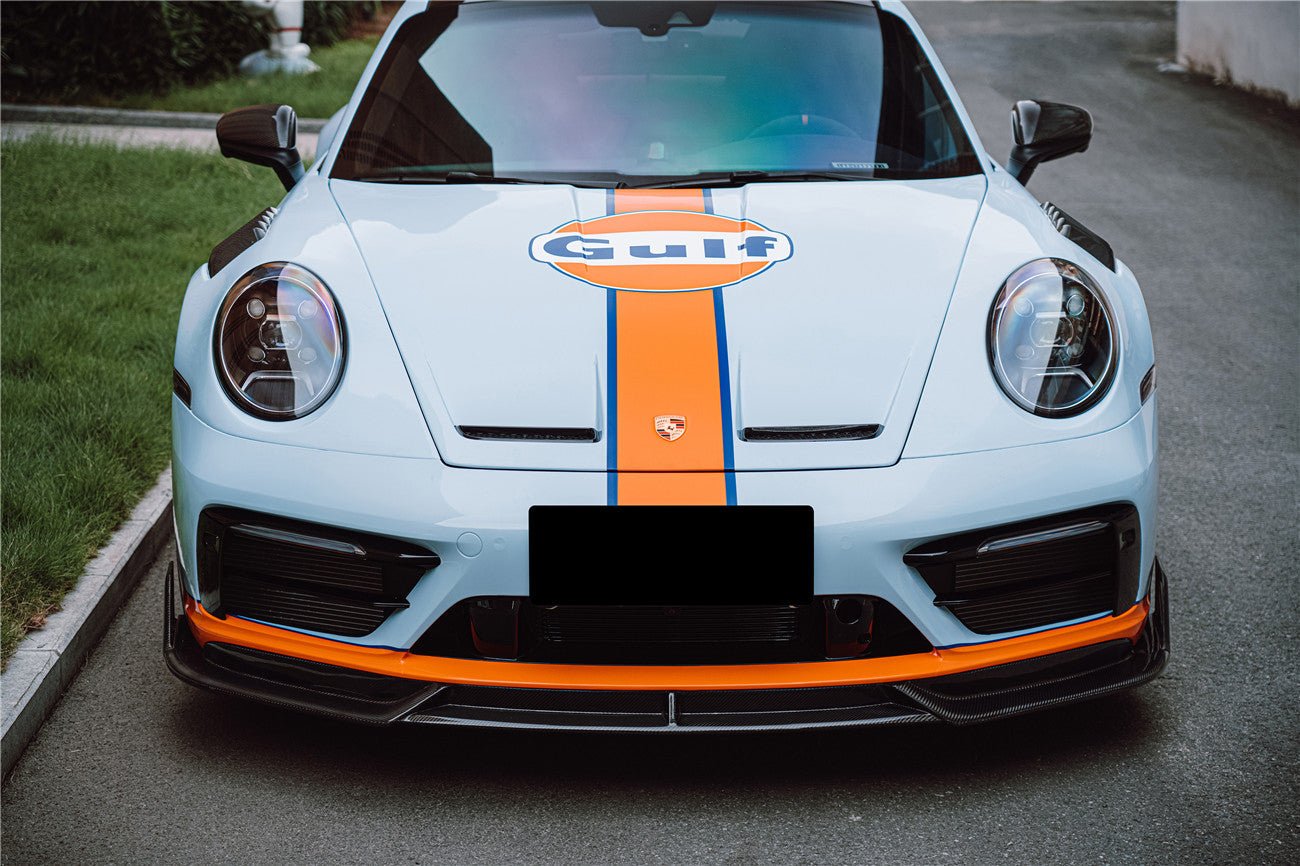 2019-2024 Porsche 911 992 Carrera Targa S 4 4S SD-Sport Design Modl BKSS Style Front Lip - DarwinPRO Aerodynamics