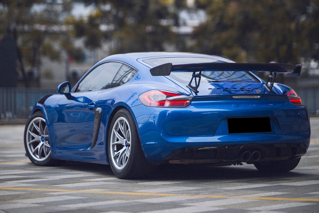 Porsche 981 Cayman Boxster GT4 Style Carbon Fiber Rear Diffuser 2012-2016