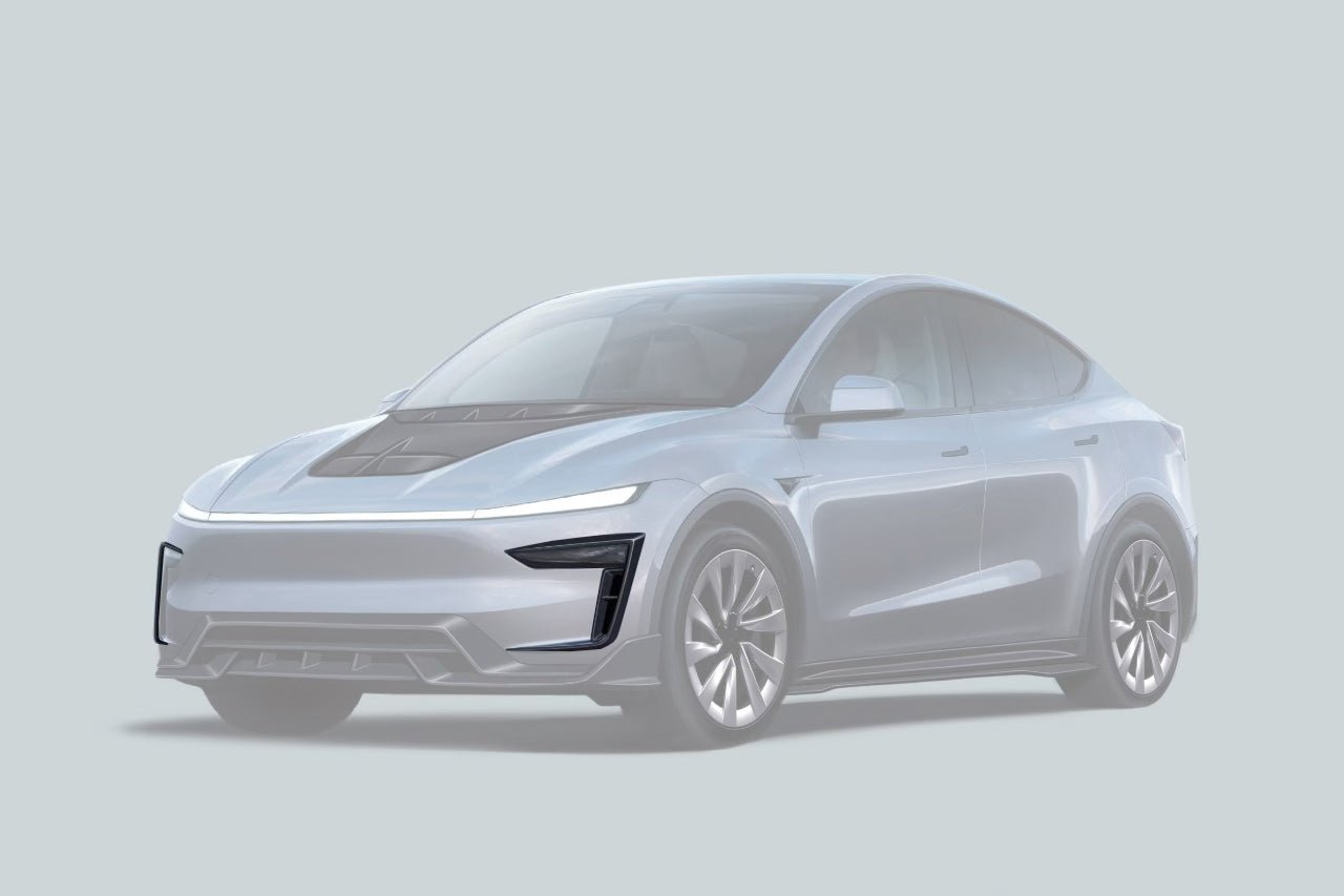 Tesla Model Y Refresh OX Style Autoclave Carbon Fiber Daytime Running Light Covers 2025+