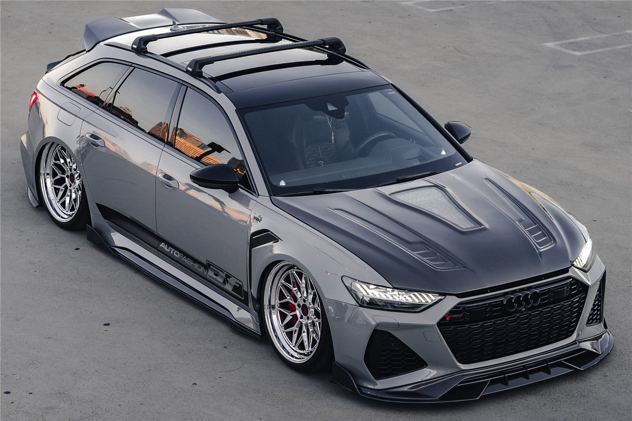 DarwinPRO 2019-2023 Audi RS6 Avant C8 IMP Performance Partial Carbon Fiber Hood - DarwinPRO Aerodynamics