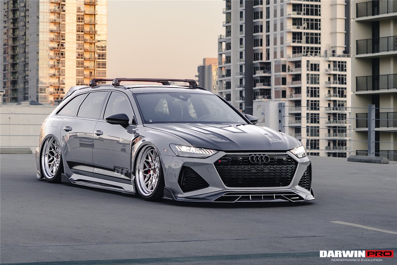 DarwinPRO 2019-2023 Audi RS6 Avant C8 IMP Performance Partial Carbon Fiber Hood - DarwinPRO Aerodynamics