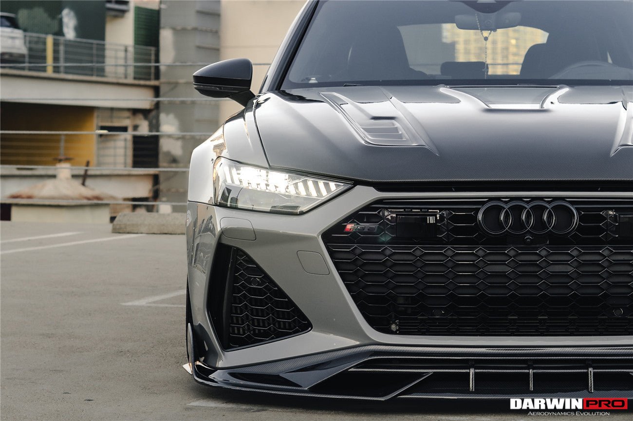 DarwinPRO 2019-2023 Audi RS6 Avant C8 IMP Performance Partial Carbon Fiber Hood - DarwinPRO Aerodynamics