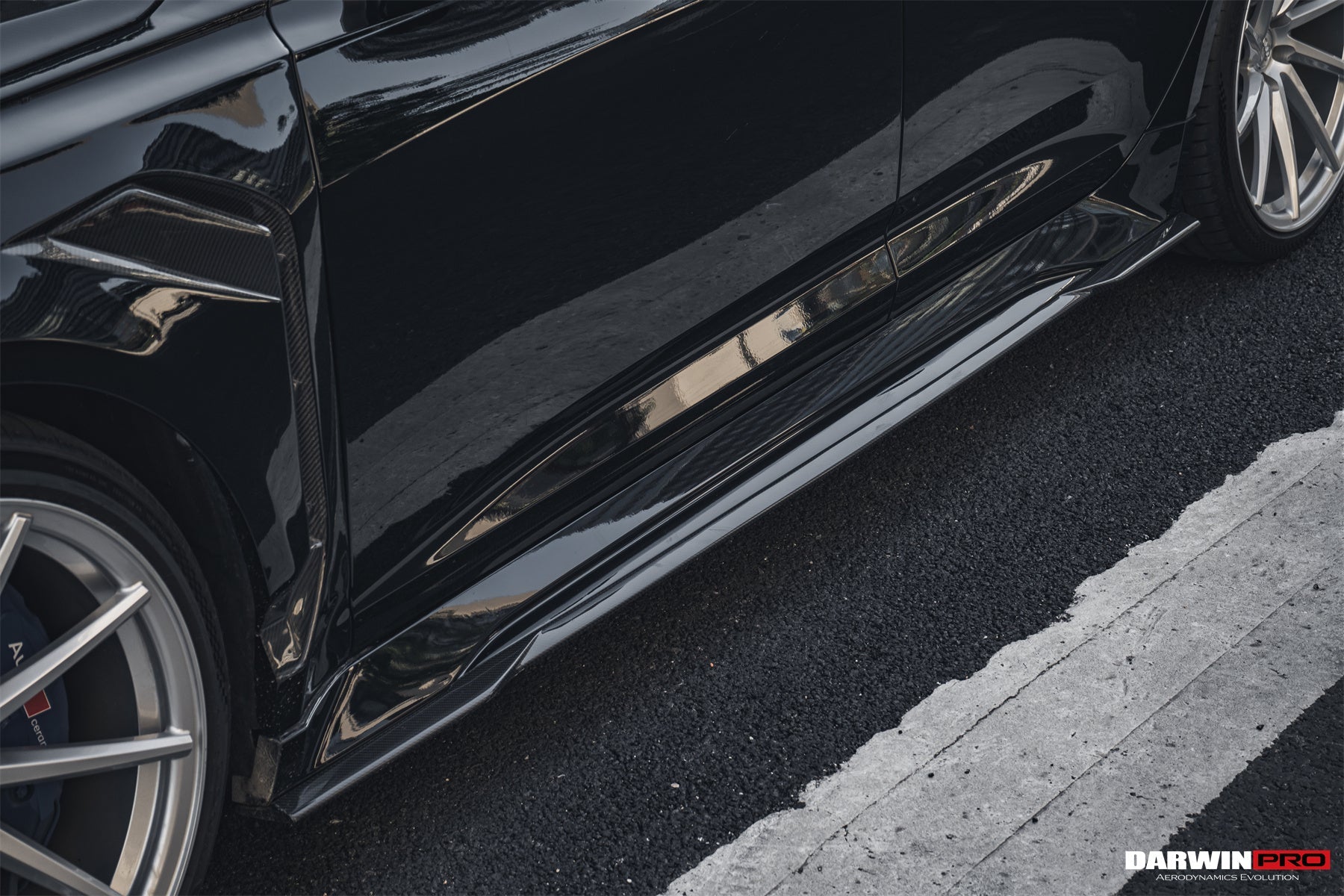 2019 - 2025 Audi RS6 Avant C8 & RS7 C8 Quattro IMP Performance Ver.2 Side Skirts Under Board