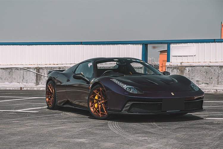2010 - 2015 Ferrari 458 Spider BKSS Style Partial Carbon Fiber Full Body Kit