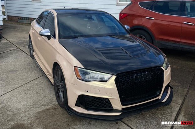 DarwinPRO 2013-2020 Audi S3 A3 RS3 8V Sedan And Sportback BKSS Style Hood - DarwinPRO Aerodynamics