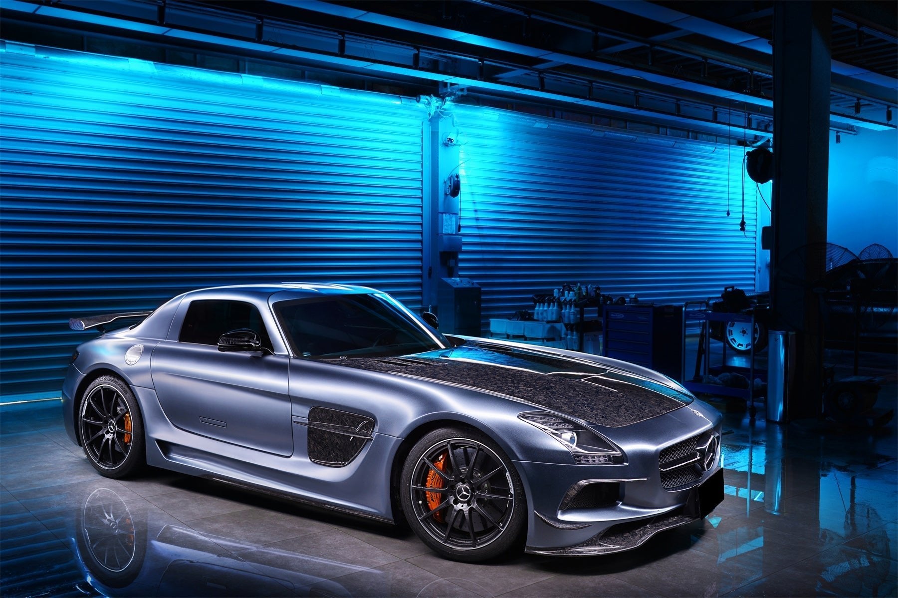 2010 - 2015 Mercedes Benz W197 SLS AMG BKSS Style Side Skirts & Fender