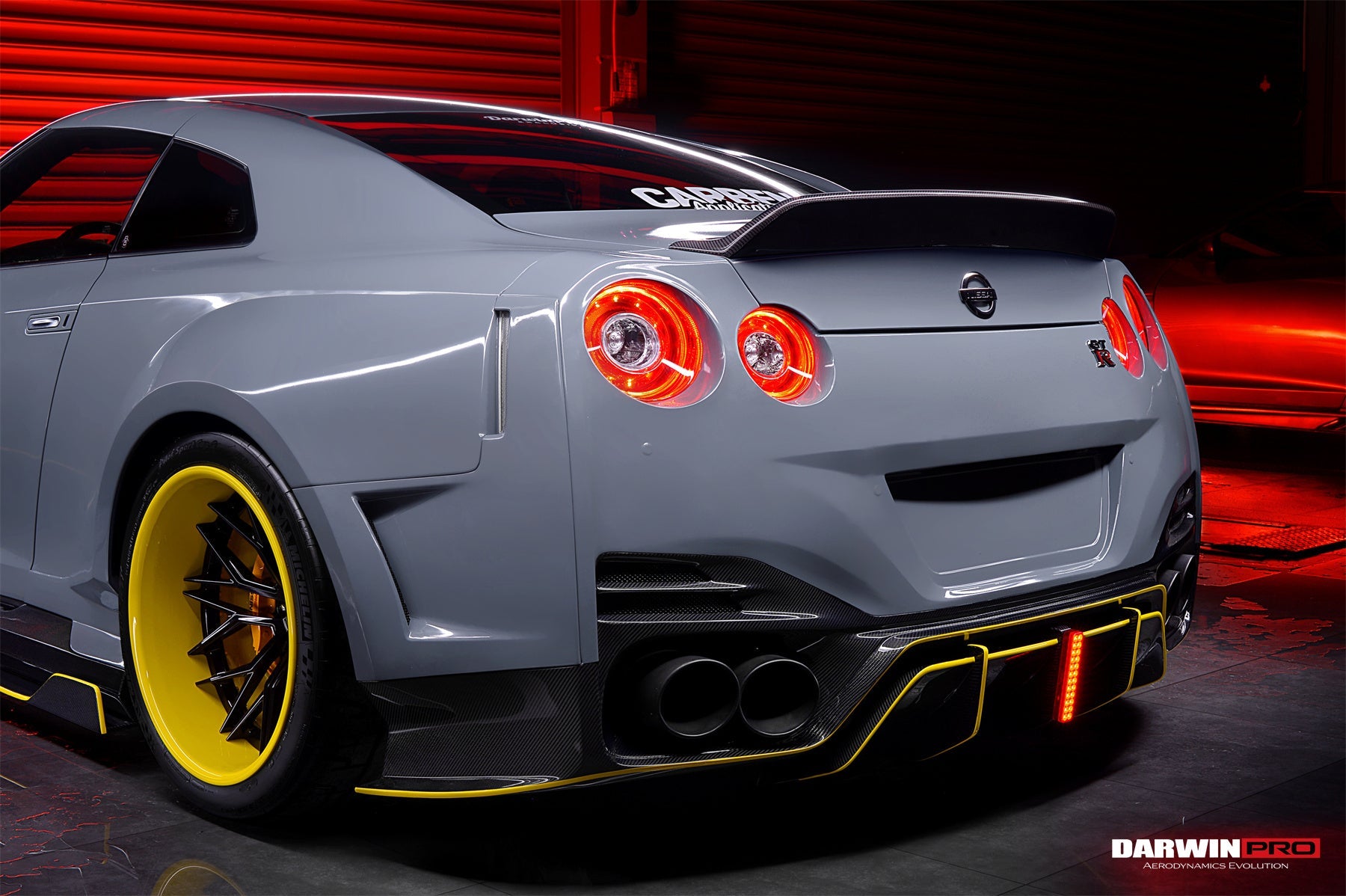 2008 - 2022 Nissan GTR R35 CBA & DBA & EBA BKSSII Style Rear Bumper with Diffuser & LED Light