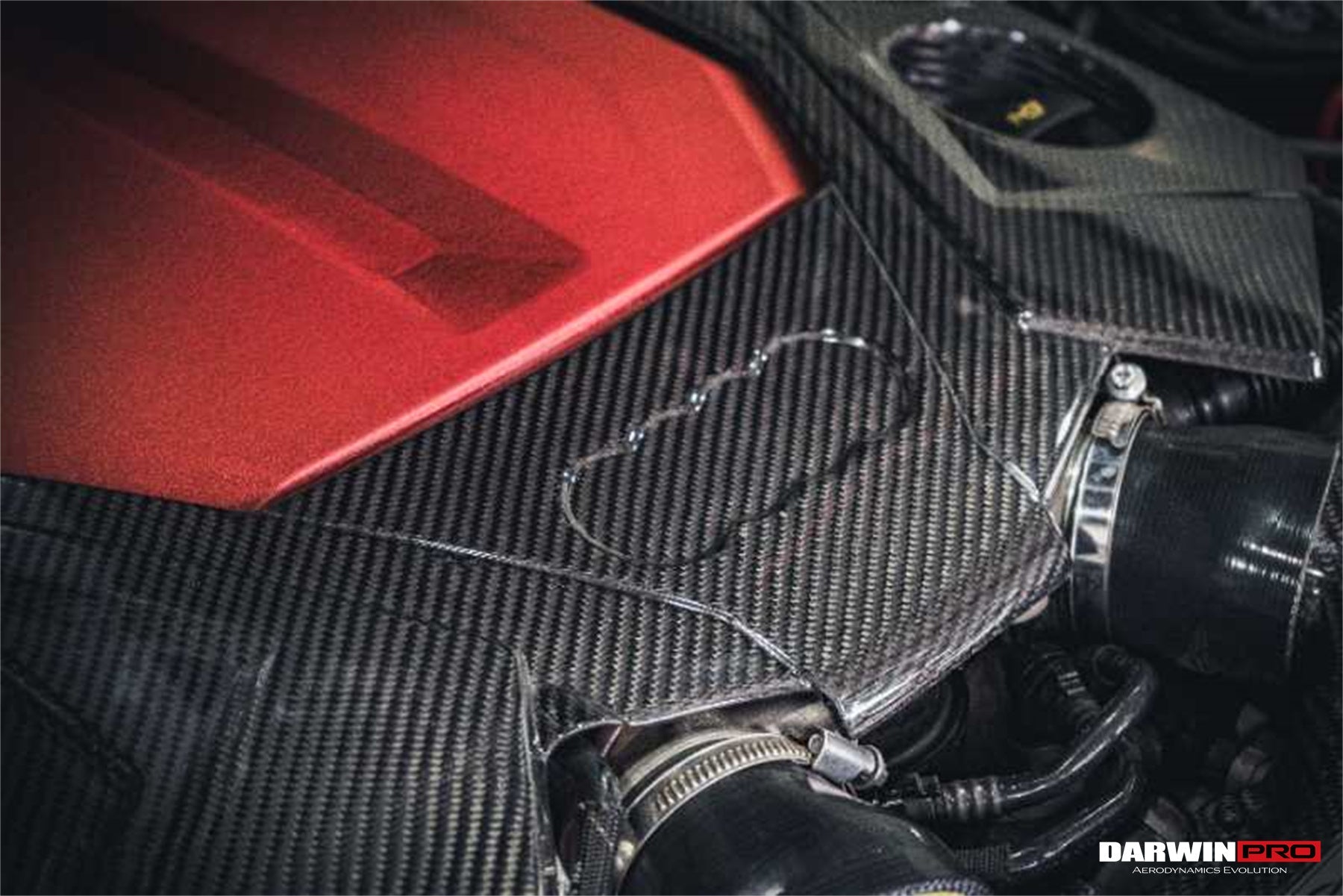 2019 - 2025 Audi RS6 Avant C8 & RS7 C8 Quattro OEM Style Dry Carbon Fiber Engine Cover Replacement