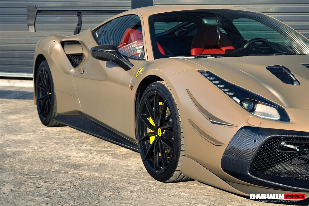 2015 - 2020 Ferrari 488 GTB & Spyder Challenge Evo Modena Style Side Skirts