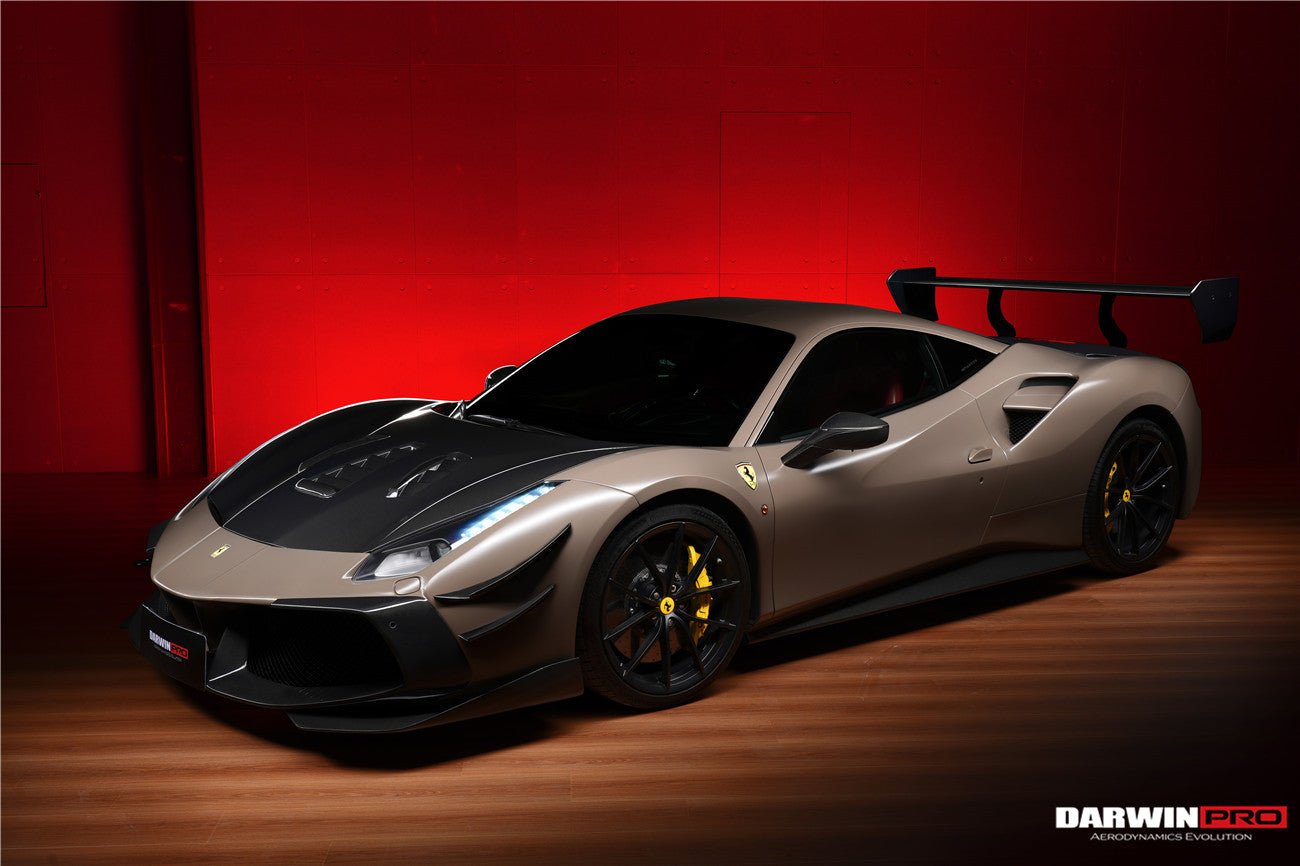 2015 - 2020 Ferrari 488 GTB & Spyder Challenge Evo Modena Style Side Skirts