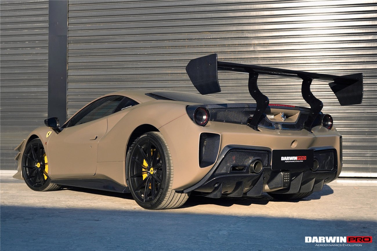 Darwinpro Ferrari 488 GTB Modena Style Rear Bumper & Diffuser Kit (2015-2020)