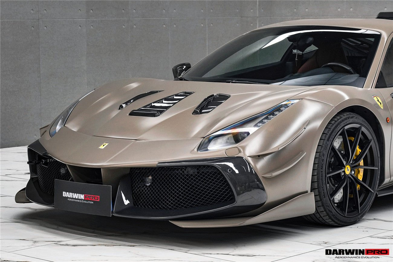 DarwinPRO 2015-2020 Ferrari 488 Challenge Evo Modena Style Hood | Fits GTB, Spider - DarwinPRO Aerodynamics