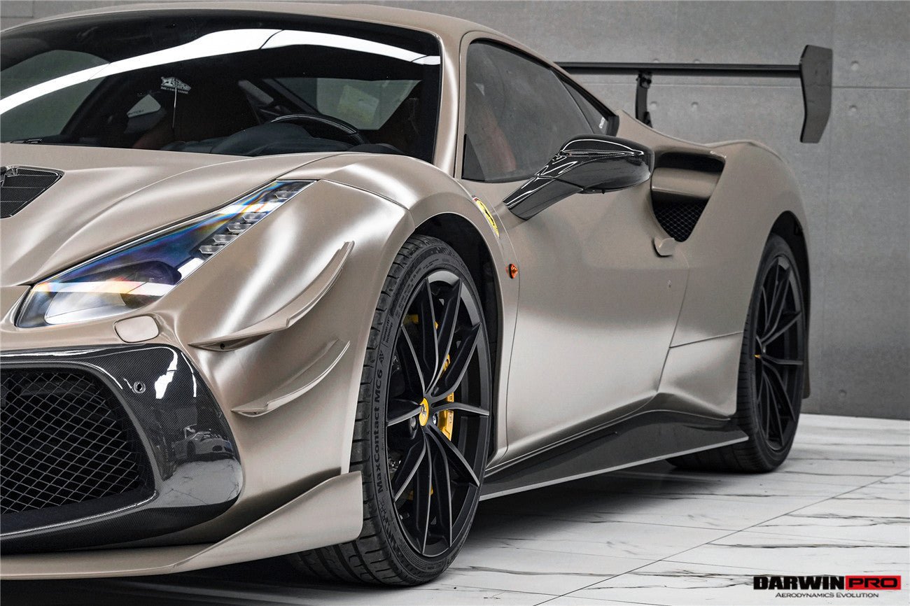 2015 - 2020 Ferrari 488 GTB & Spyder Challenge Evo Modena Style Side Skirts