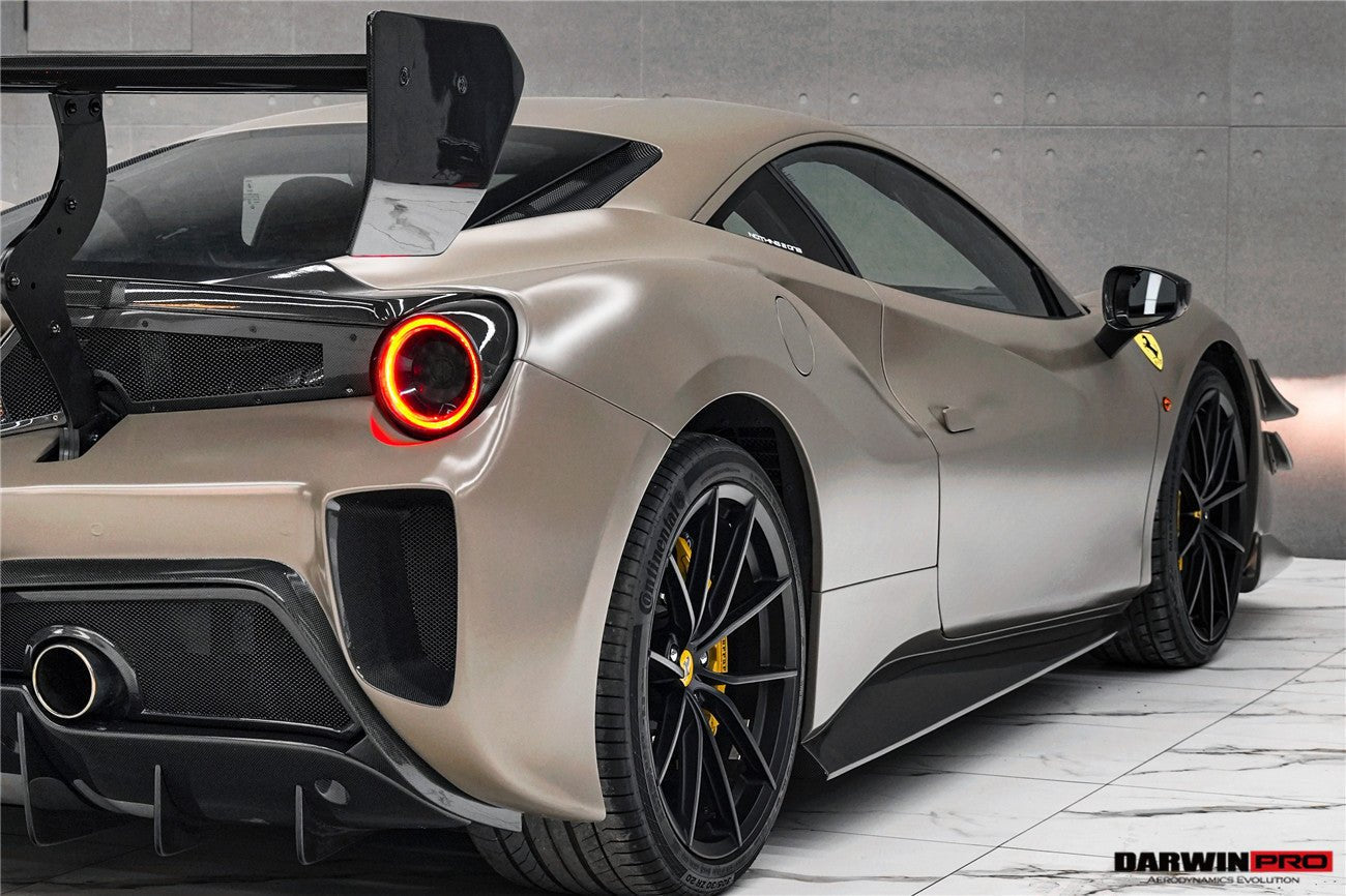 2015 - 2020 Ferrari 488 GTB & Spyder Challenge Evo Modena Style Side Skirts