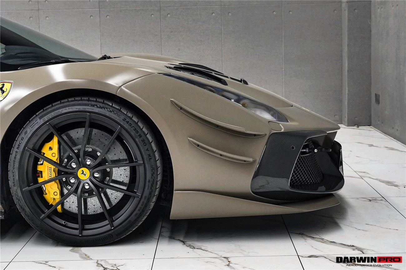 2015 - 2020 Ferrari 488 GTB & Spyder Challenge Evo Modena Style Front Bumper