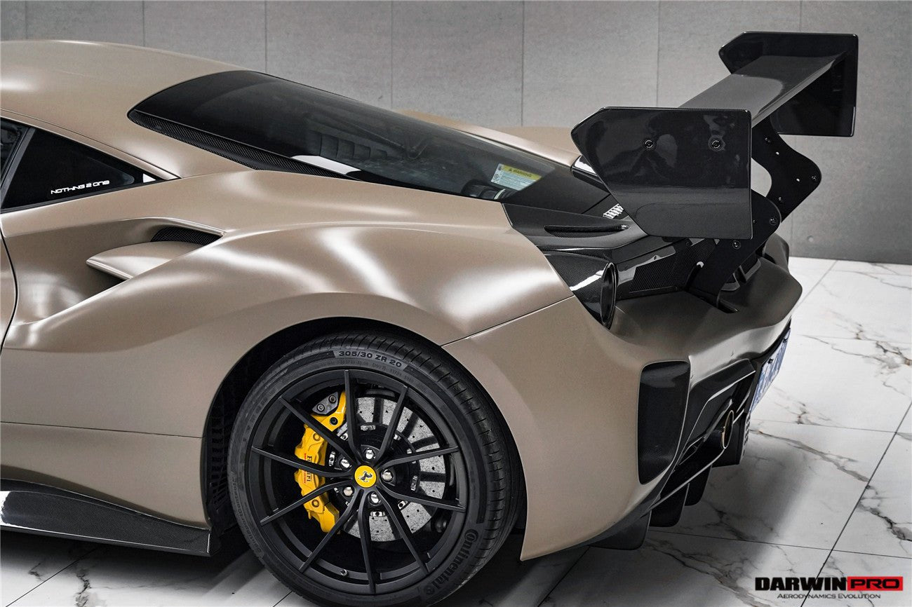 Darwinpro Ferrari 488 GTB Modena Style Rear Bumper & Diffuser Kit (2015-2020)