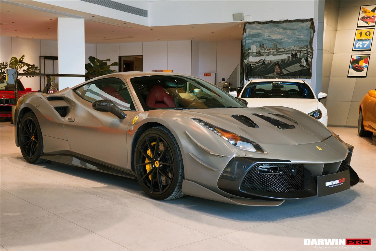 2015 - 2020 Ferrari 488 GTB & Spyder Challenge Evo Modena Style Side Skirts