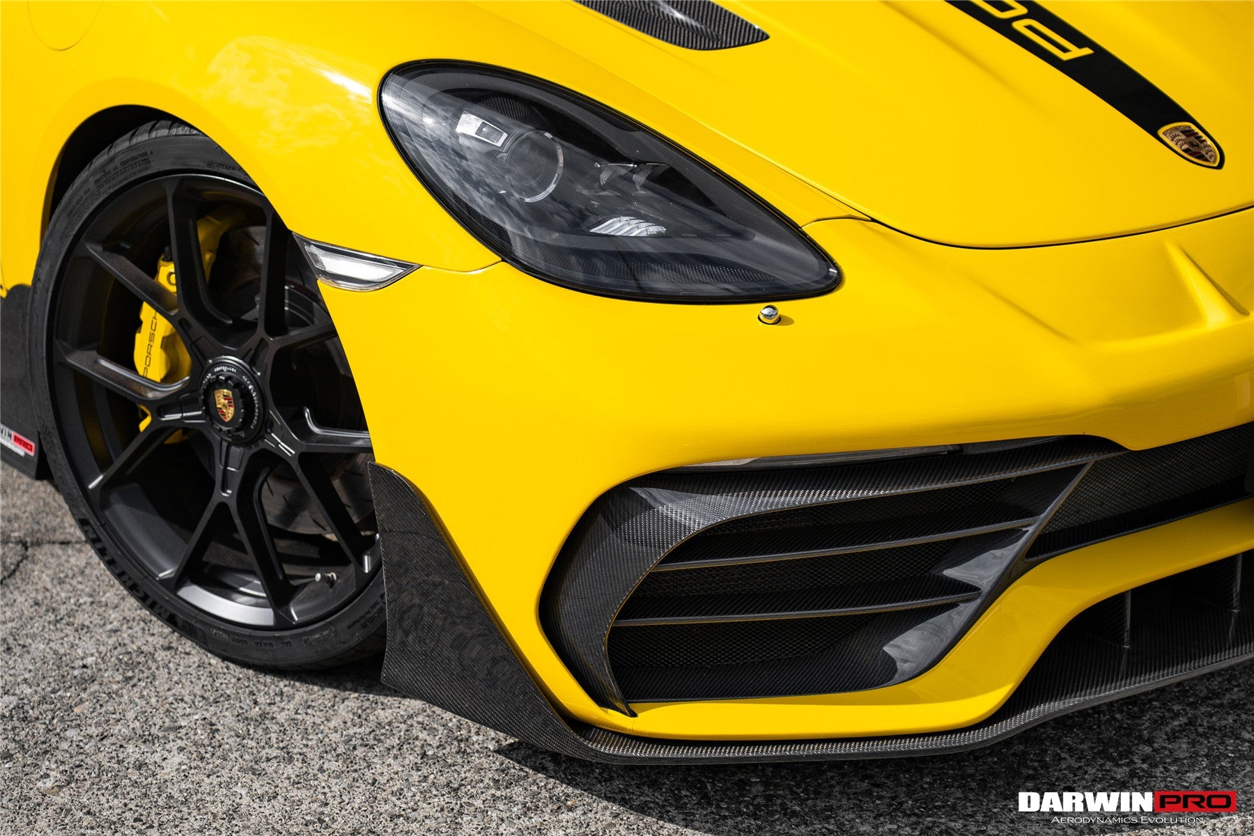 Porsche 718 Cayman & Boxster Stuttmate Carbon Fiber Front Bumper (2016-2020)