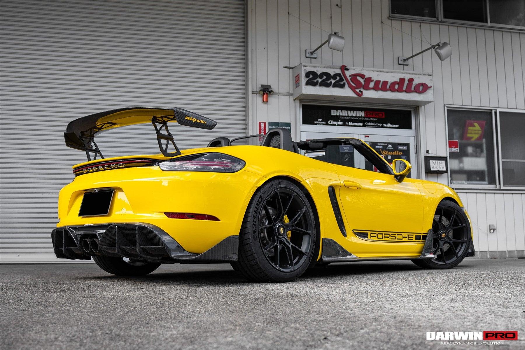 2016 - 2024 Porsche 718 Cayman & Boxster BKSS Style Carbon Fiber Trunk Spoiler