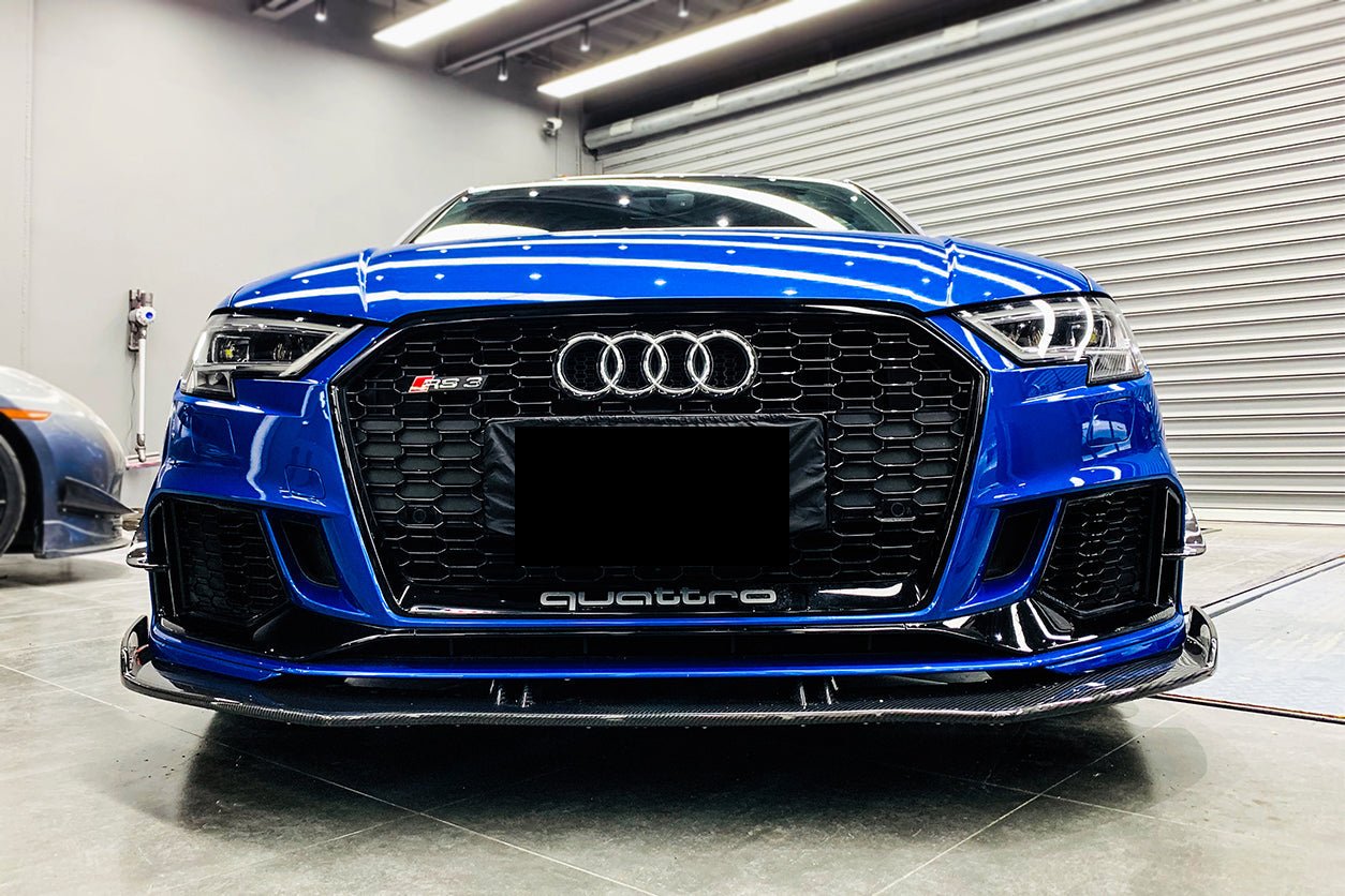 Audi RS3 8V.2 BKSS Style Carbon Fiber Front Lip Sedan Sportback 2017-2020
