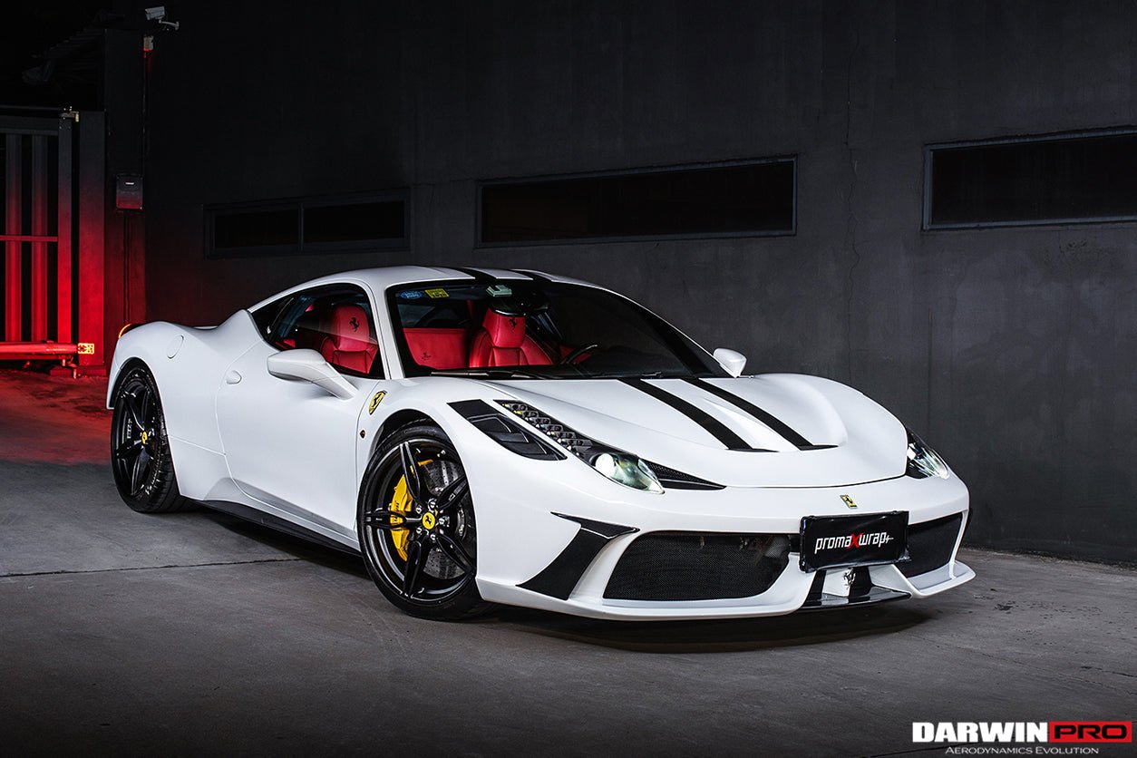 2010-2015 Ferrari 458 Coupe Spider Speciale Style Front Bumper - DarwinPRO Aerodynamics