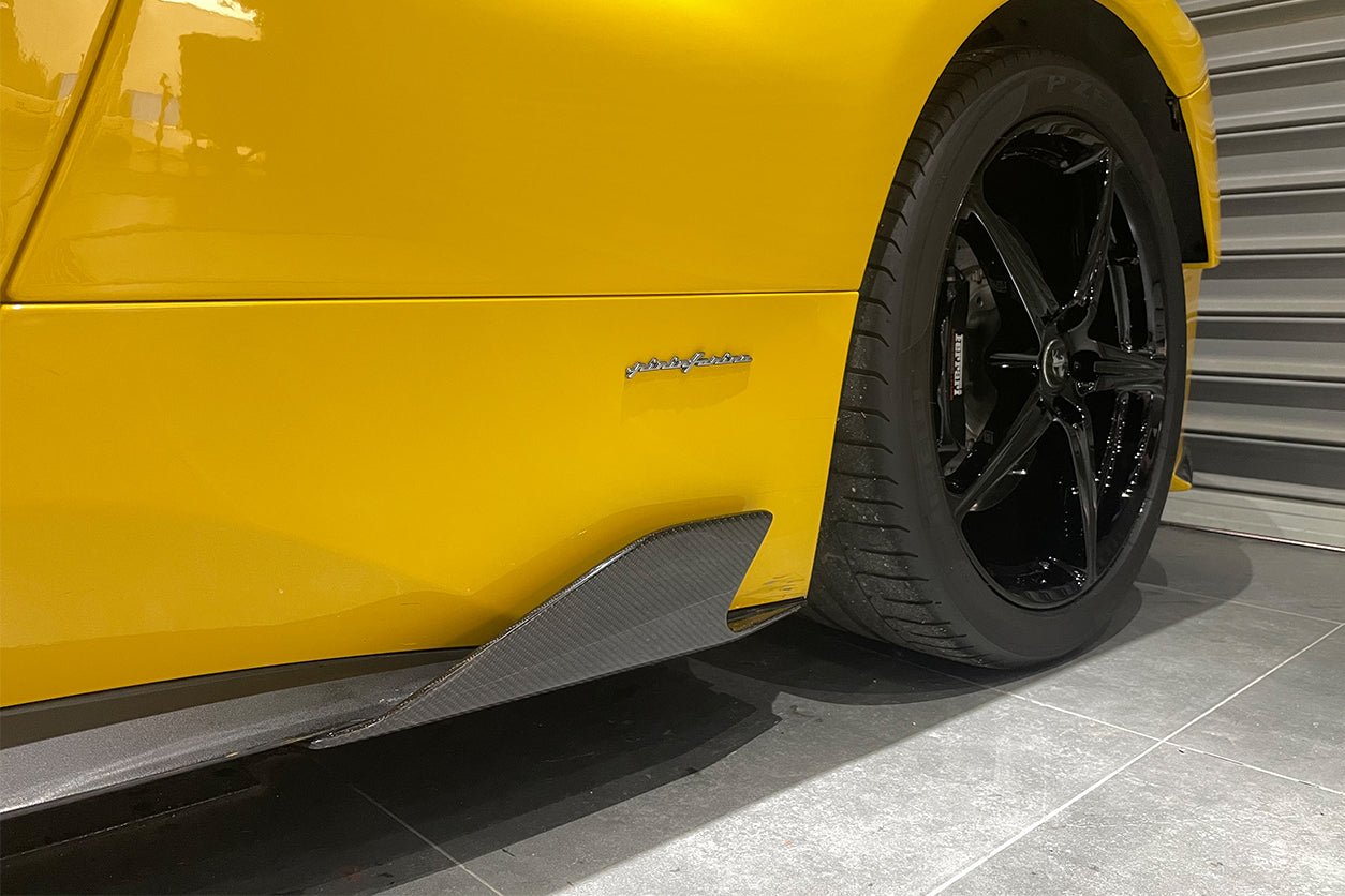 2010-2015 Ferrari 458 Coupe Spider Speciale Style Carbon Fiber Side Skirts Canards - DarwinPRO Aerodynamics