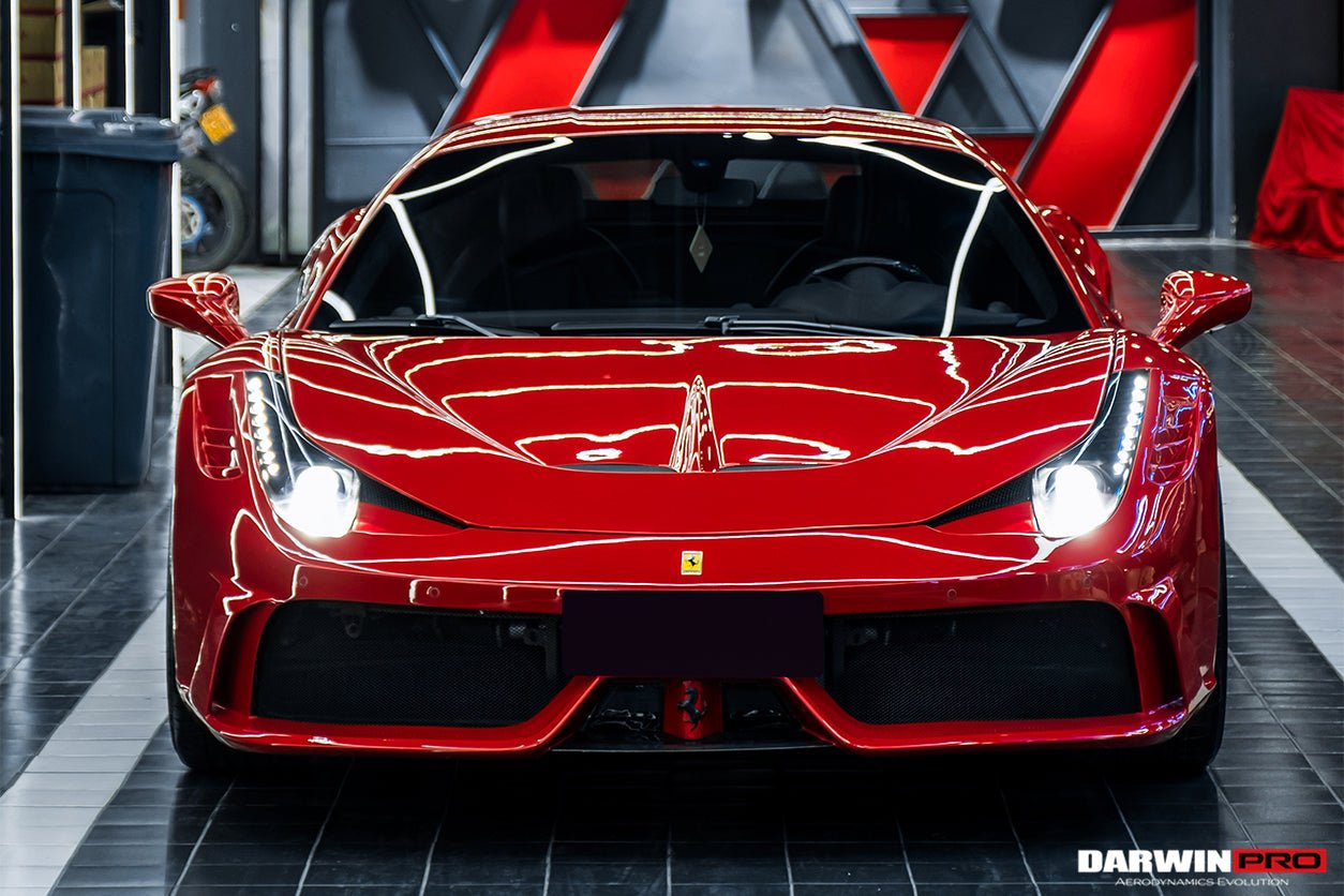 2010-2015 Ferrari 458 Coupe Spider Speciale Style Hood - DarwinPRO Aerodynamics