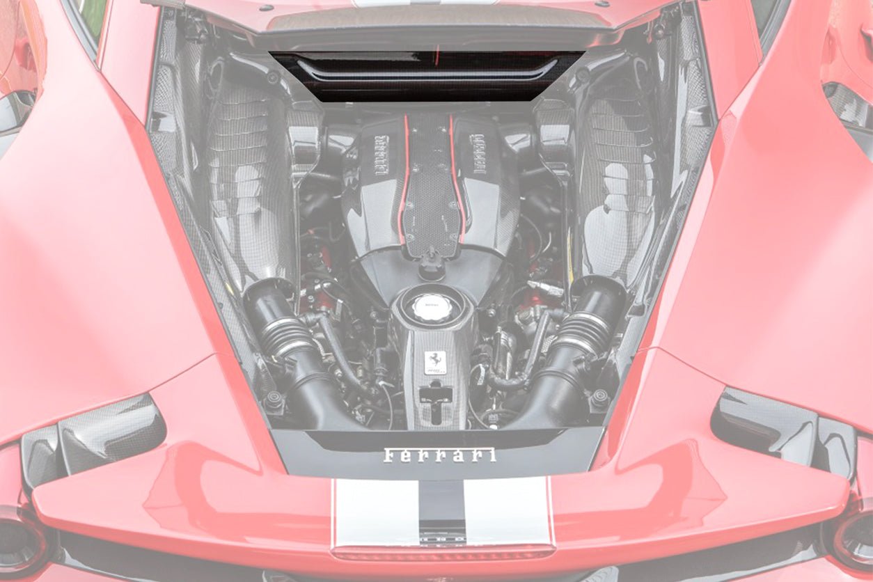 2015-2022 Ferrari 488 GTB&488 PISTA&F8 Dry Carbon Fiber Inner Underscreen panel Replacemnt - DarwinPRO Aerodynamics