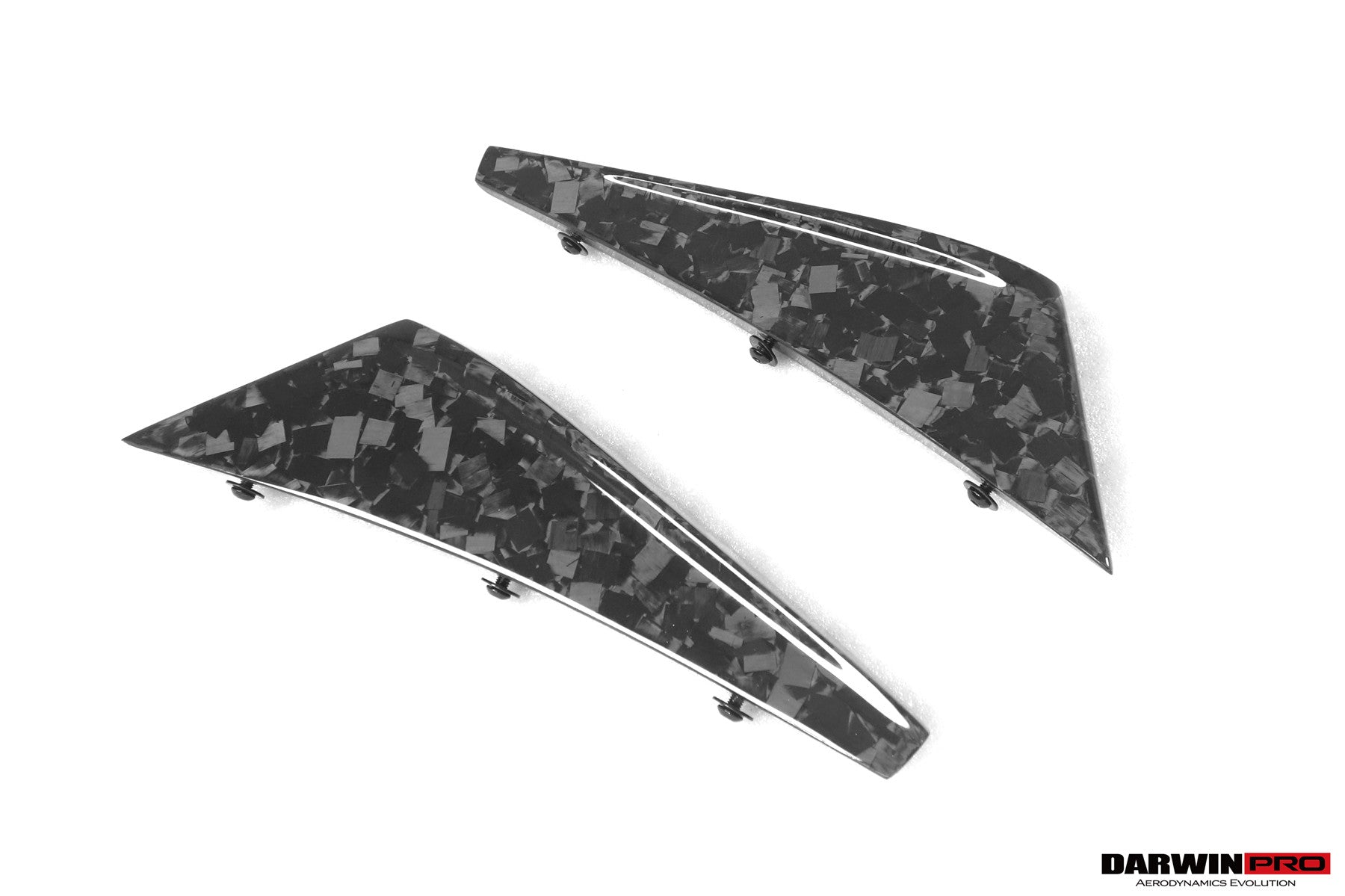 Lamborghini Huracan EVO 4WD BKSS Style Carbon Fiber Front Bumper Canards 2019-2023