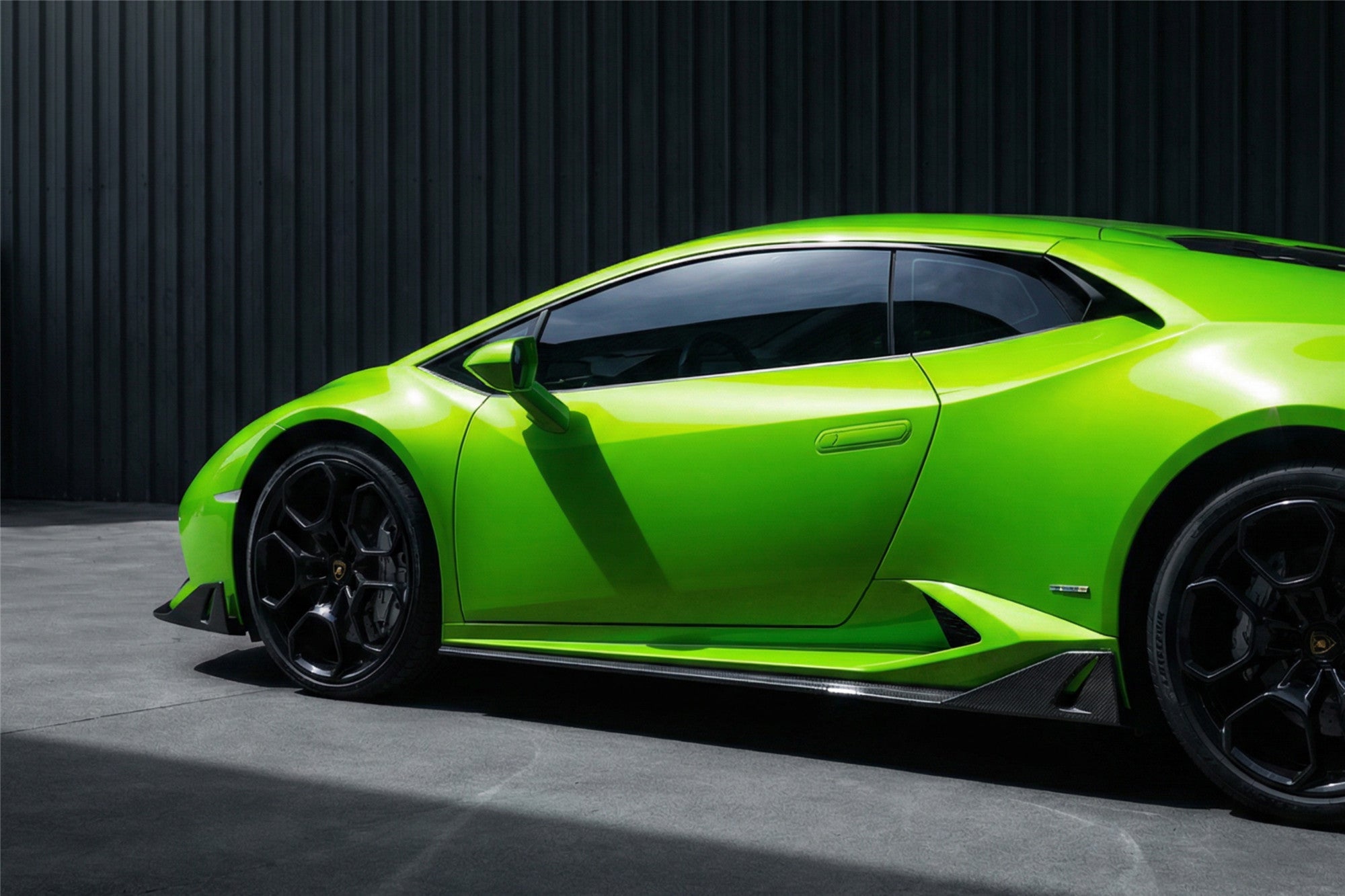 Lamborghini Huracan LP610 LP580 AO Style Carbon Fiber Side Skirts Under Board 2015-2019