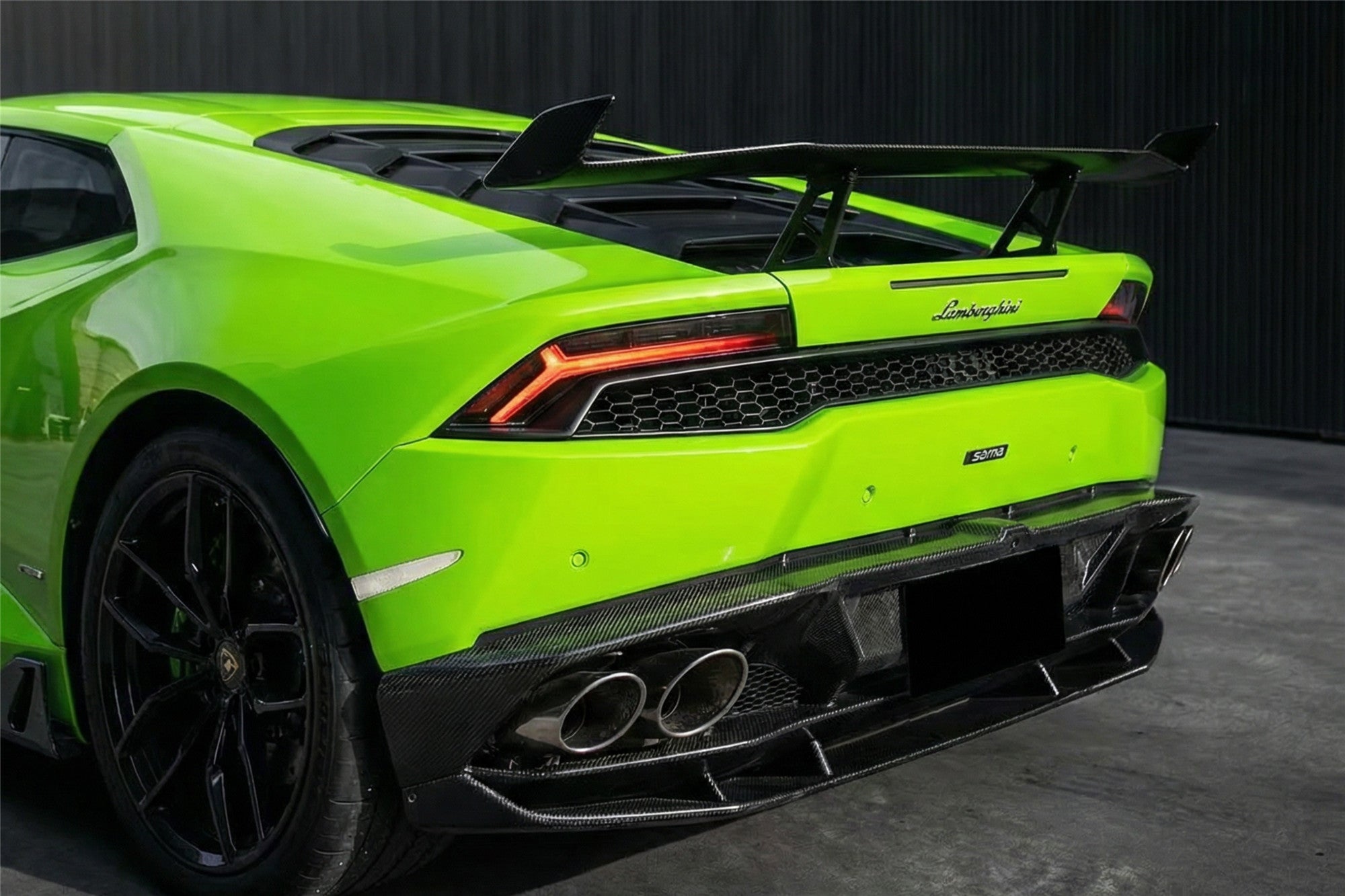 Lamborghini Huracan LP610 LP580 EVO Tecnica AO Style Carbon Fiber Trunk Spoiler Wing 2015-2025
