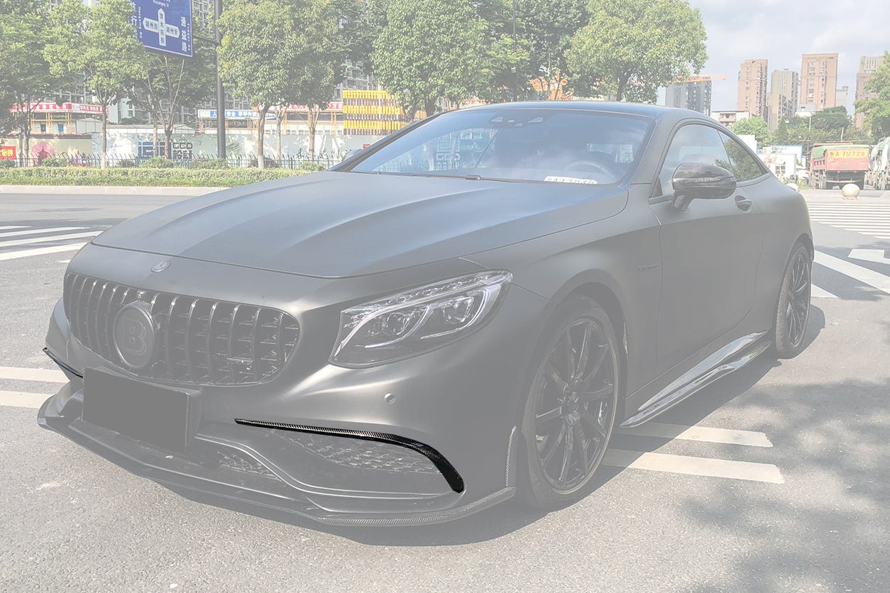 2014-2017 Mercedes Benz C217 S63 S65 AMG Coupe Carbon Fiber Front Canards - DarwinPRO Aerodynamics