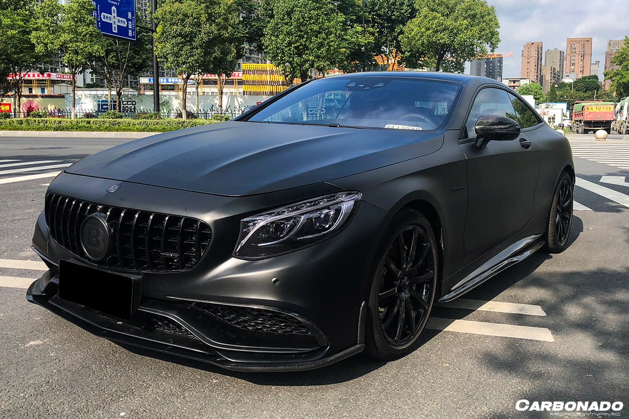 2014-2017 Mercedes Benz C217 S63 S65 AMG Coupe Carbon Fiber Front Bumper Lip - DarwinPRO Aerodynamics