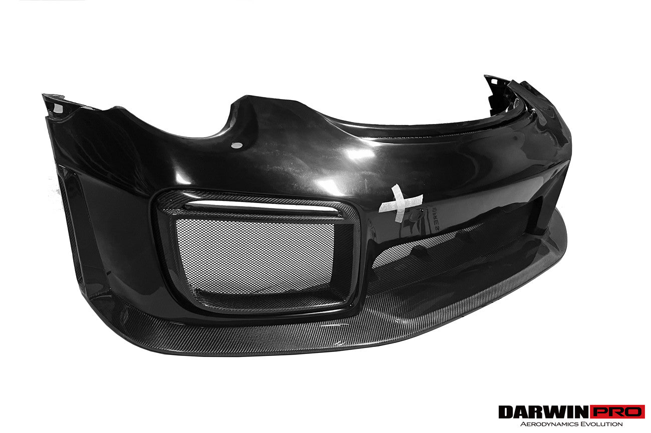 2016 - 2019 Porsche 911 991.2 Carrera &Targa 4 & 4S GT2RS Style Partial Carbon Fiber Front Bumper