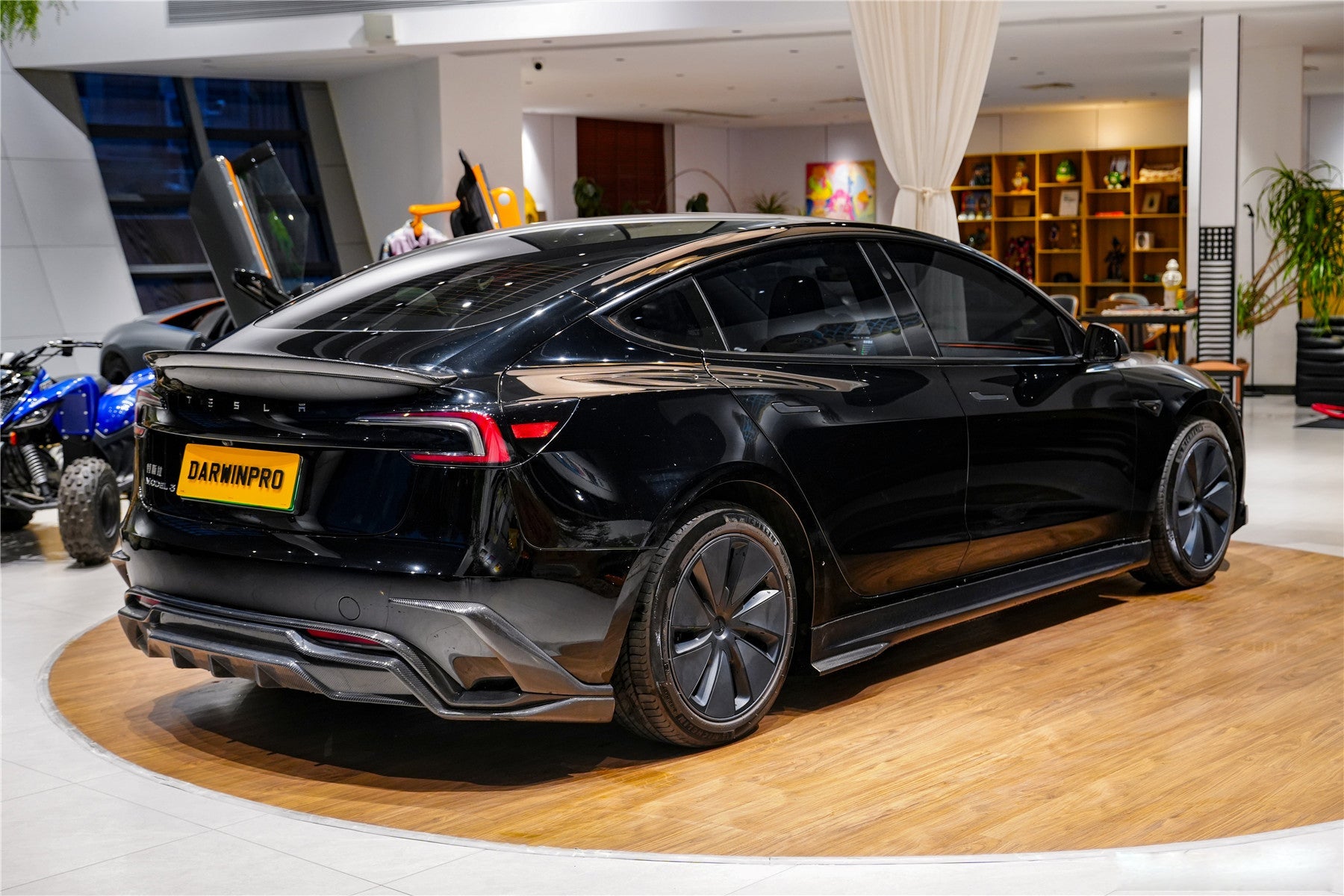 Tesla Model 3 Highland IMP Design Carbon Fiber Rear Diffuser RWD AWD Performance 2024-2026