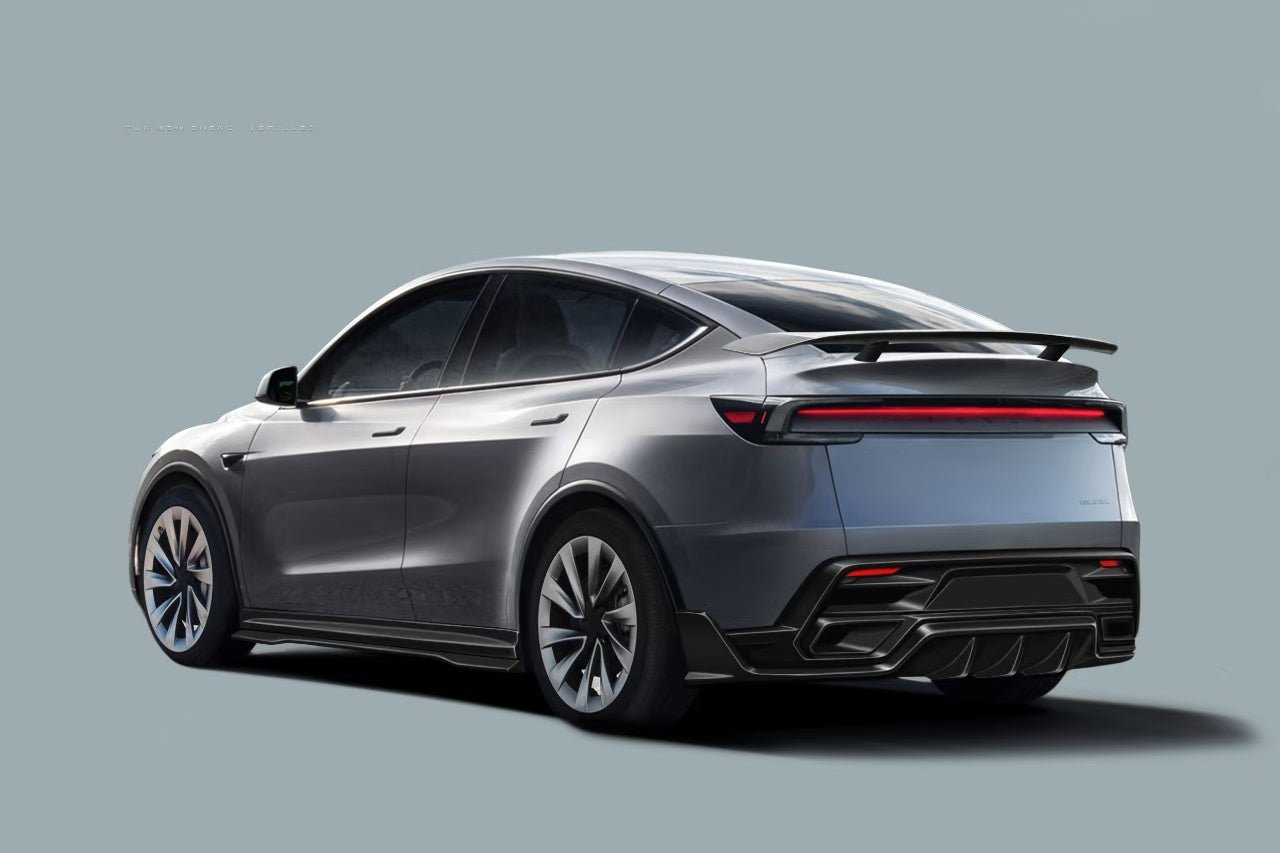 Tesla Model Y Refresh OX Ver.2 Style Autoclave Carbon Fiber Rear Wing 2025+