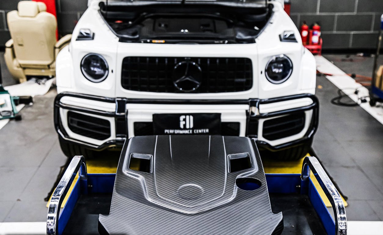 2019 - 2023 Mercedes Benz W464 G500/G550 G-Class G Wagon Dry Carbon Fiber Engine Cover