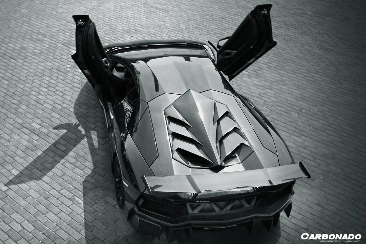 2011 - 2016 Lamborghini Aventador LP700 LP740 Coupe DC Style Carbon Fiber Engine Trunk