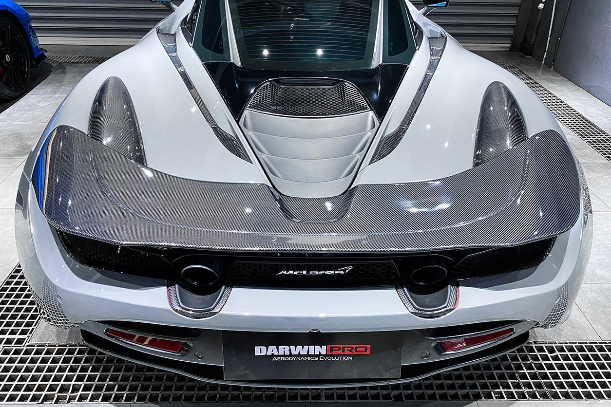 2017 - 2021 McLaren 720s Dry Carbon Fiber Rear Bumper Upper Exhaust Valance Panel