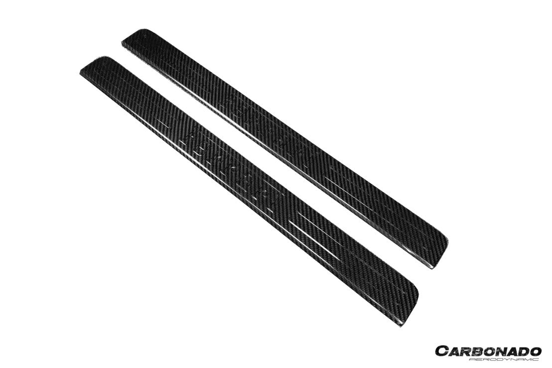 Ferrari F8 F142M MSY Style Autoclave Carbon Fiber Door Sills 2019-2024
