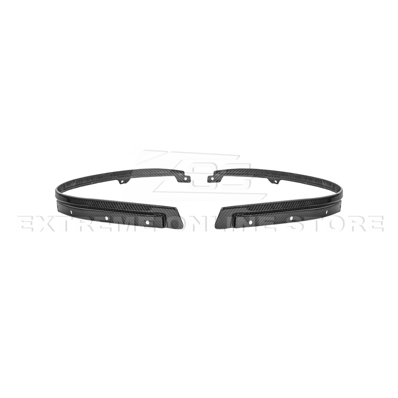Ford Mustang S650 Dry Carbon Fiber XL Extended Fender Flares Mud Flap Kit 2024-Up