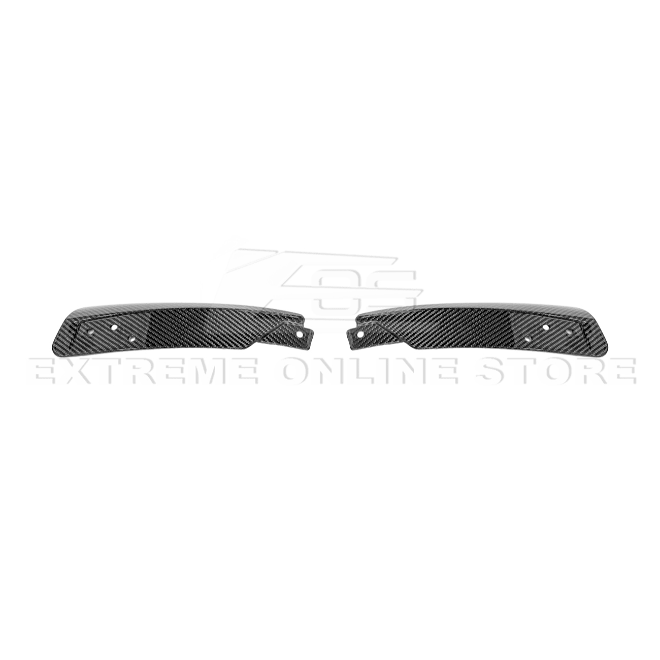 Ford Mustang S650 Dry Carbon Fiber XL Extended Fender Flares Mud Flap Kit 2024-Up