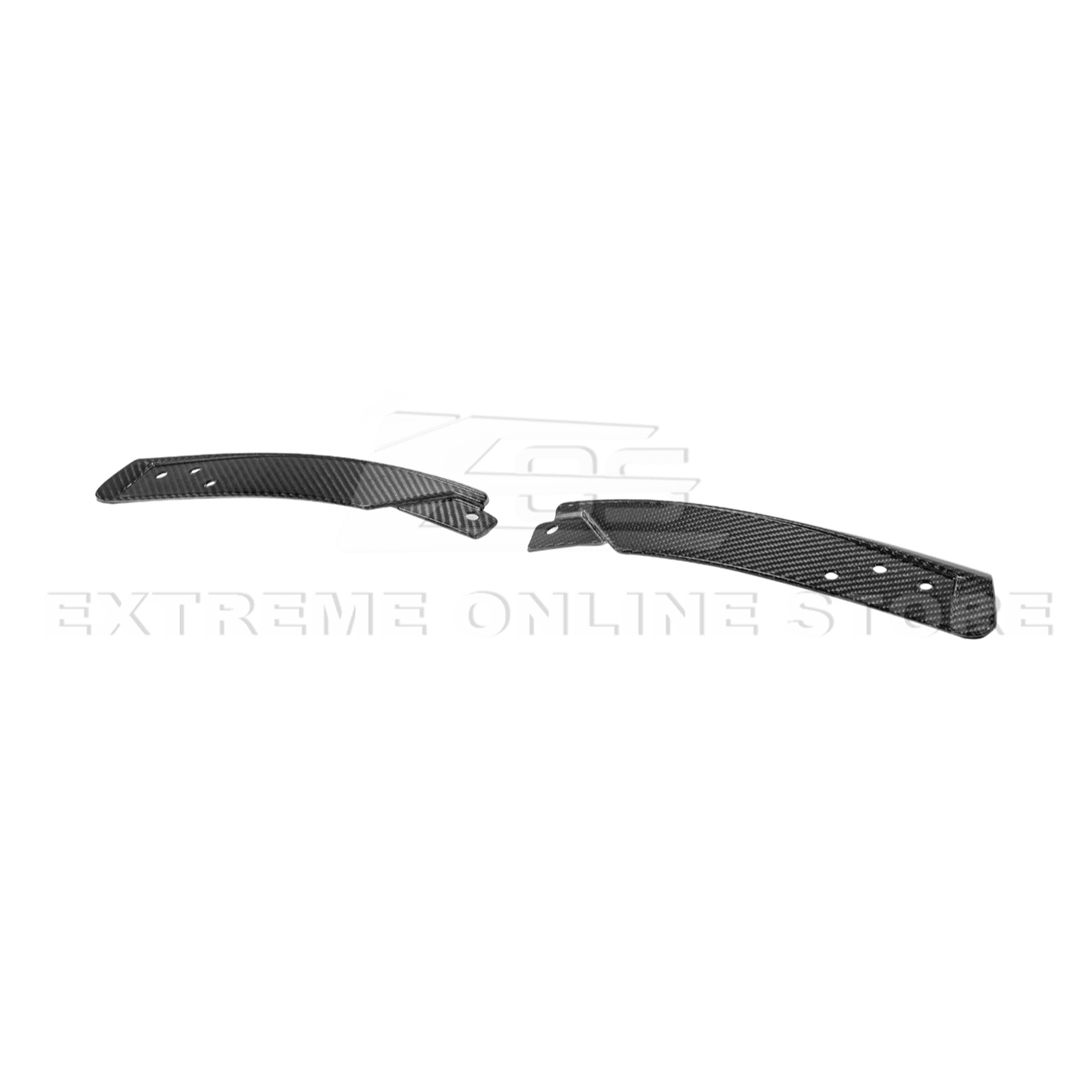 Ford Mustang S650 Dry Carbon Fiber XL Extended Fender Flares Mud Flap Kit 2024-Up