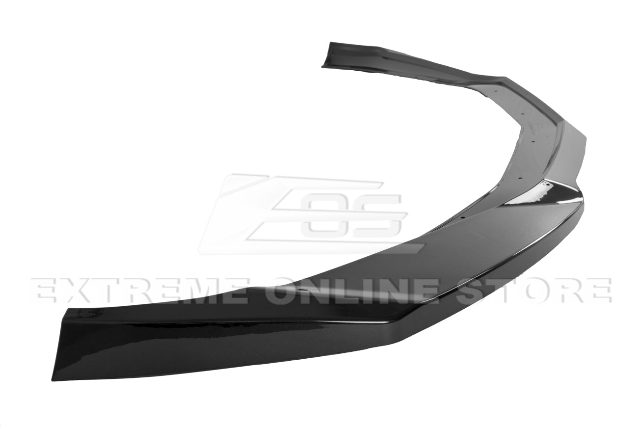 Chevrolet Camaro 6th Gen SS ZL1 Conversion Gloss Black Carbon Fiber Front Lip Splitter 2016-2018