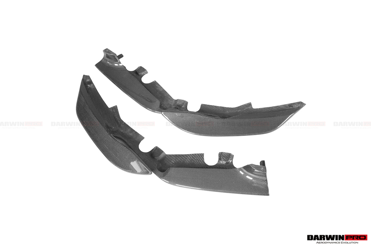 2018 - 2022 Ferrari 488 Pista Carbon Fiber Front Bumper Side Splitter